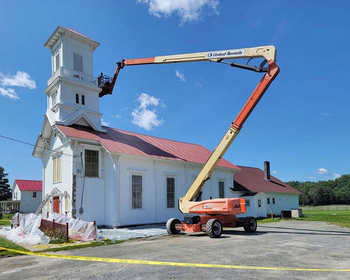 church getting painted-2023