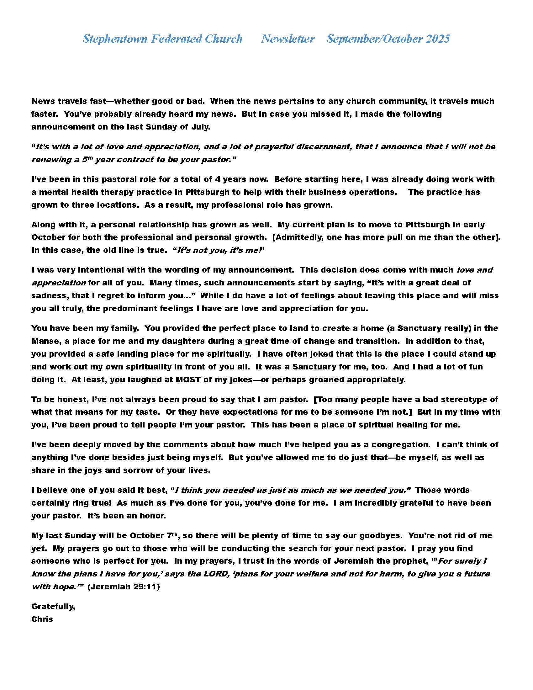 Newsletter